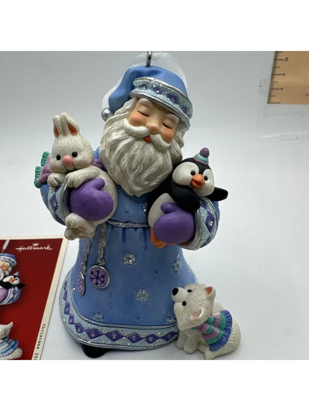 2002 Hallmark Keepsake Santa Woodland Friends Ornament With Box